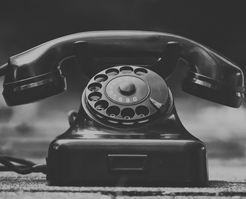 ouderwetse telefoon